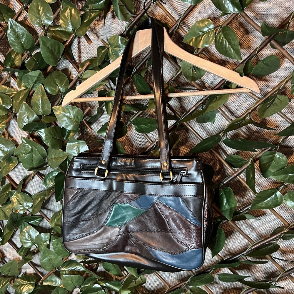 Genuine 1980’s Vintage Patchwork Leather Purse